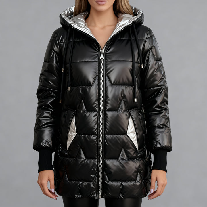 Ruxandra - Haină de iarnă cu glugă