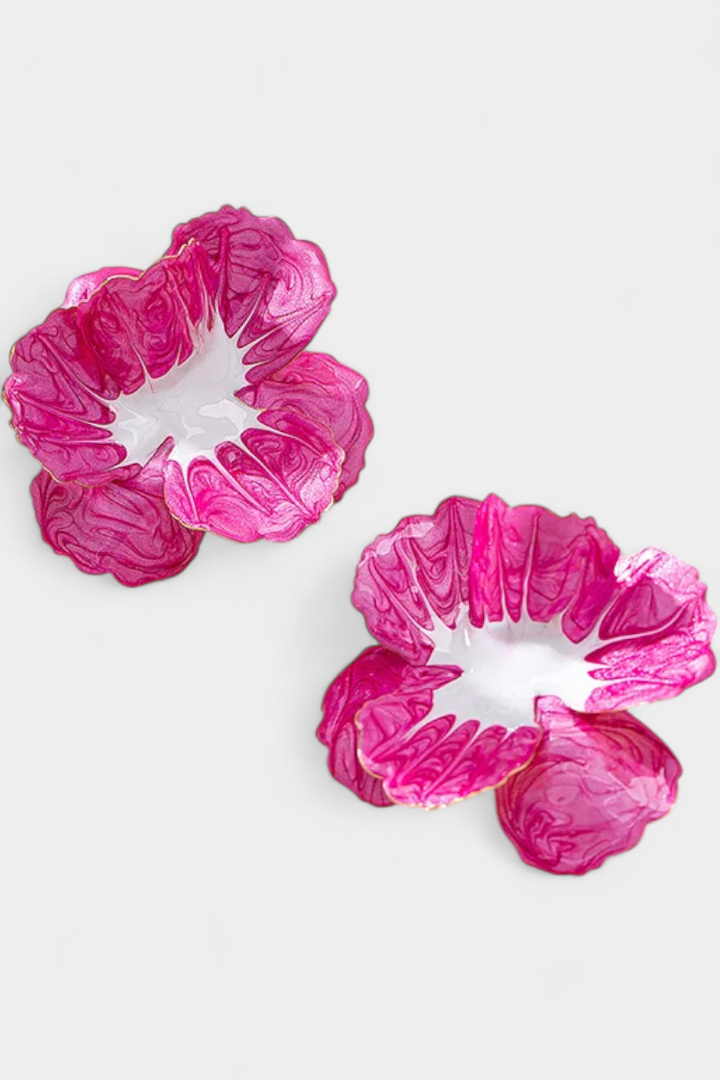 Elena – Cercei florali geometrici