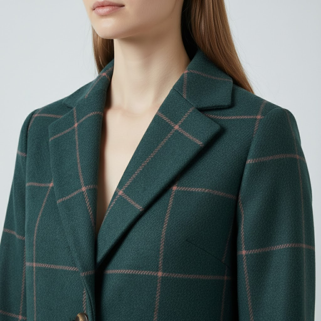 Palton premium în carouri