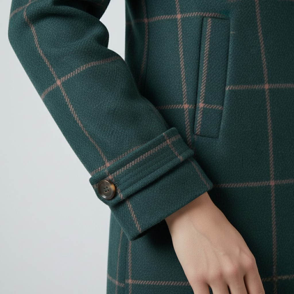 Palton premium în carouri