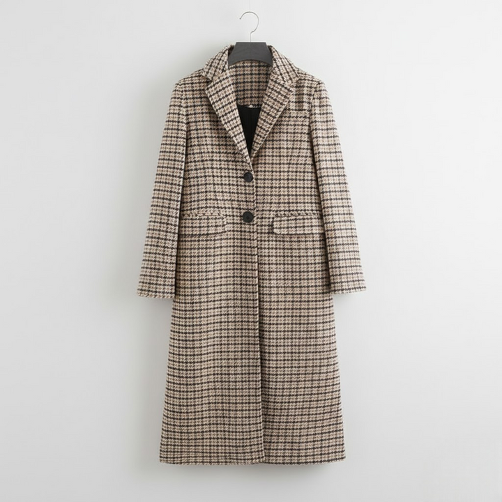 Palton clasic în carouri