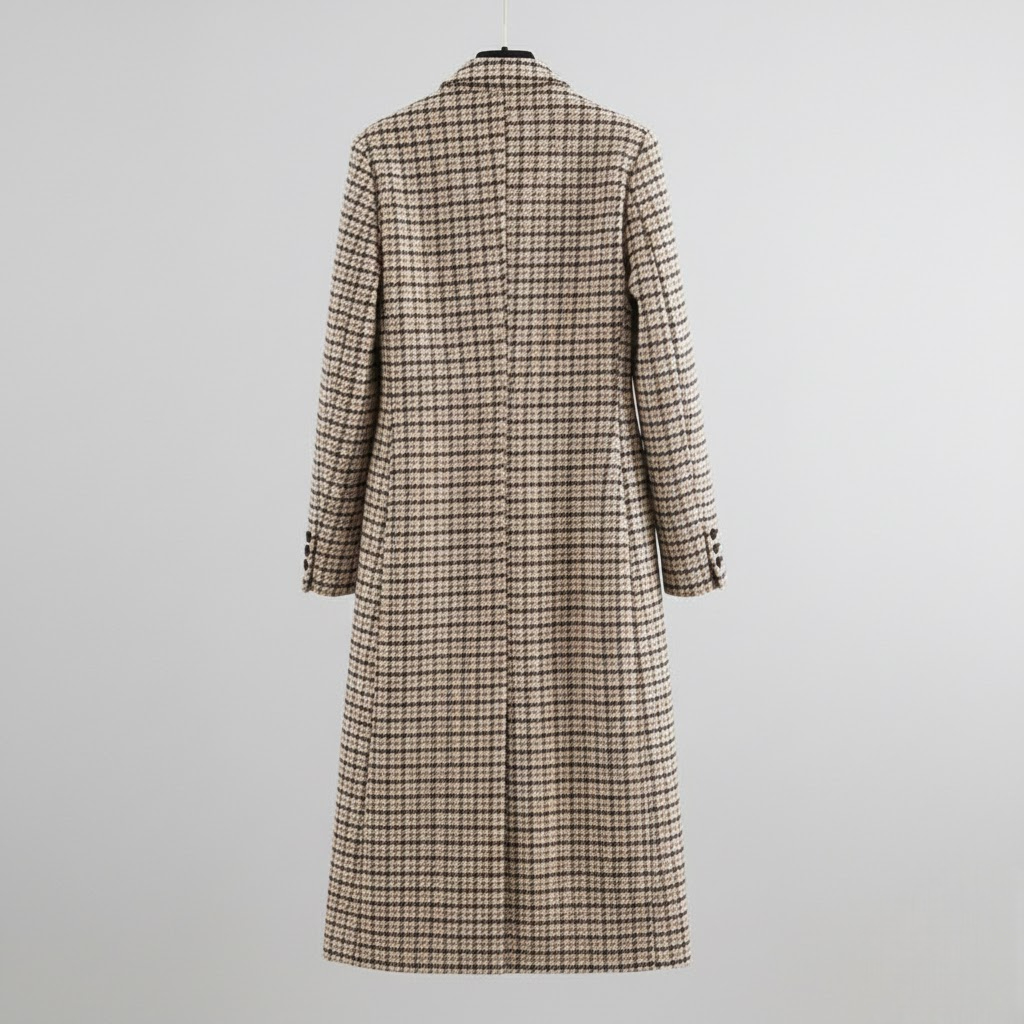 Palton clasic în carouri