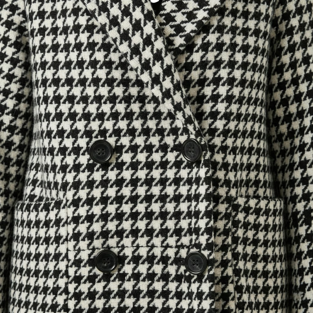 Palton cu model Pepit