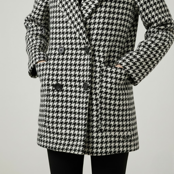 Palton cu model Pepit