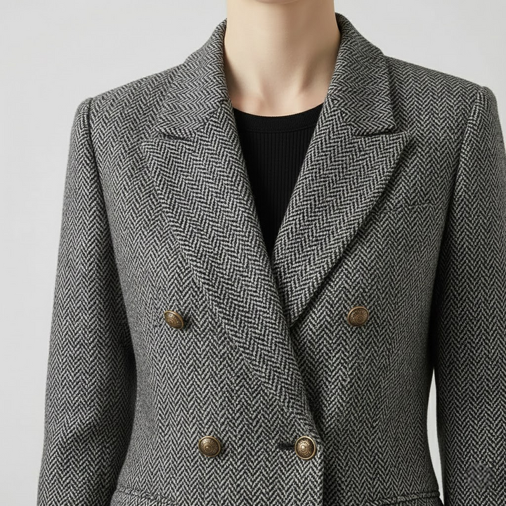 Sacou croit cu nasturi aurii