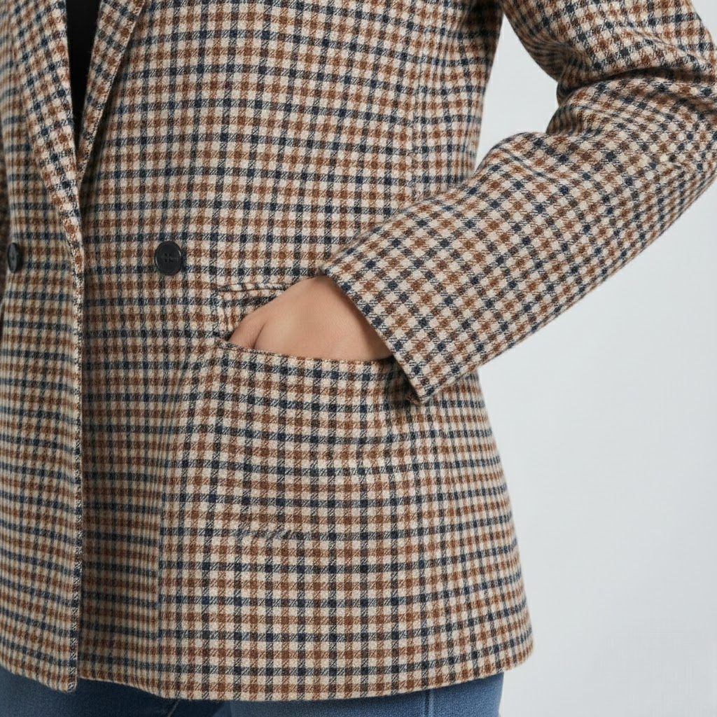 Sacou vintage în carouri