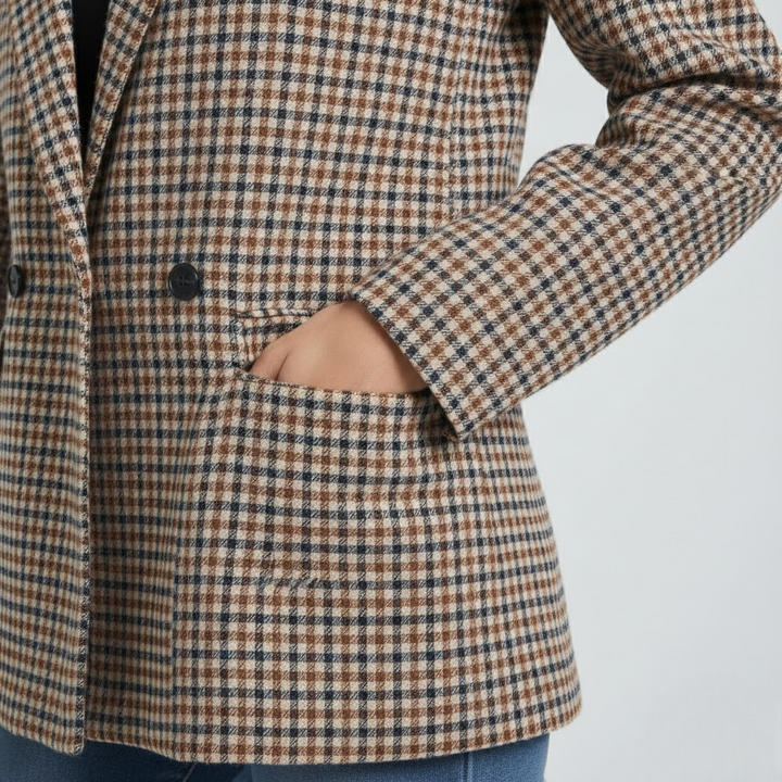 Sacou vintage în carouri