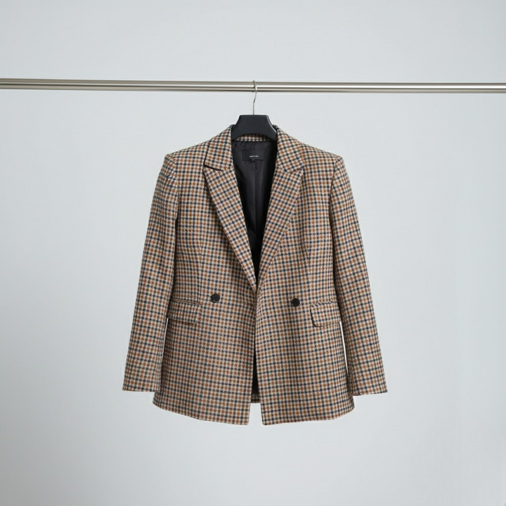 Sacou vintage în carouri