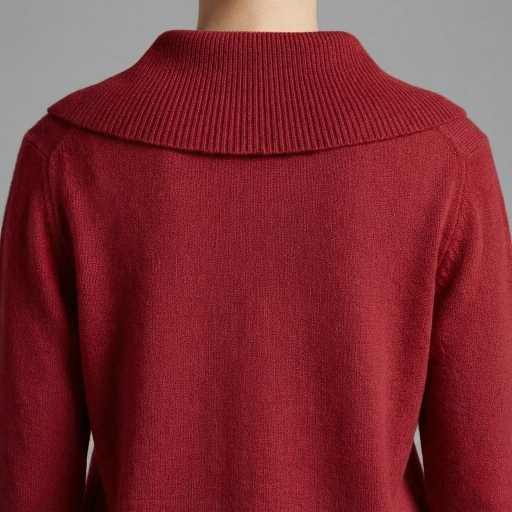 Lucia – Pulover Călduros cu Guler Amplu