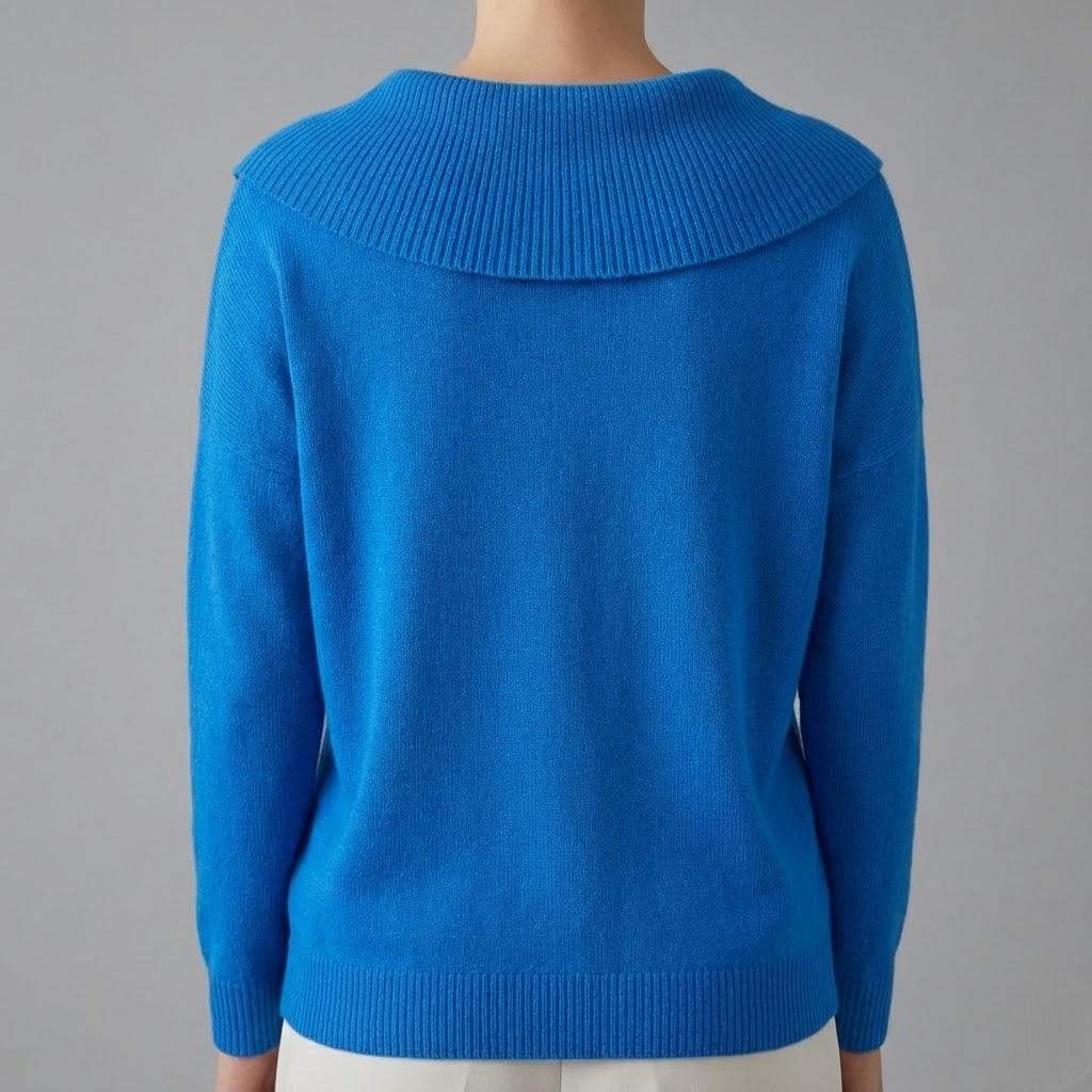 Lucia – Pulover Călduros cu Guler Amplu