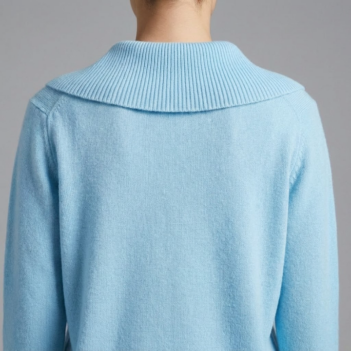 Lucia – Pulover Călduros cu Guler Amplu