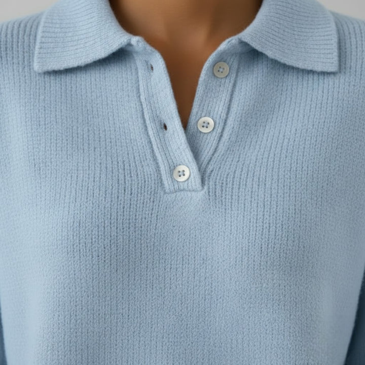 Elena - Pulover moale cu guler