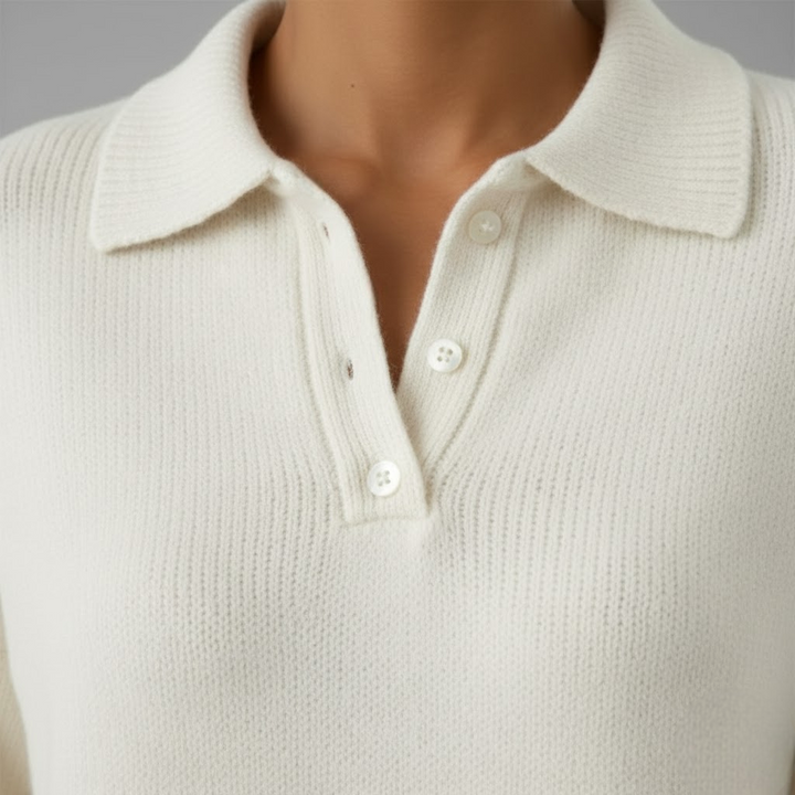 Elena - Pulover moale cu guler