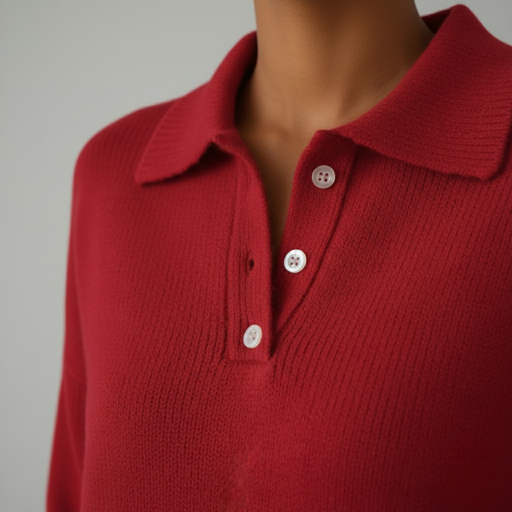 Elena - Pulover moale cu guler