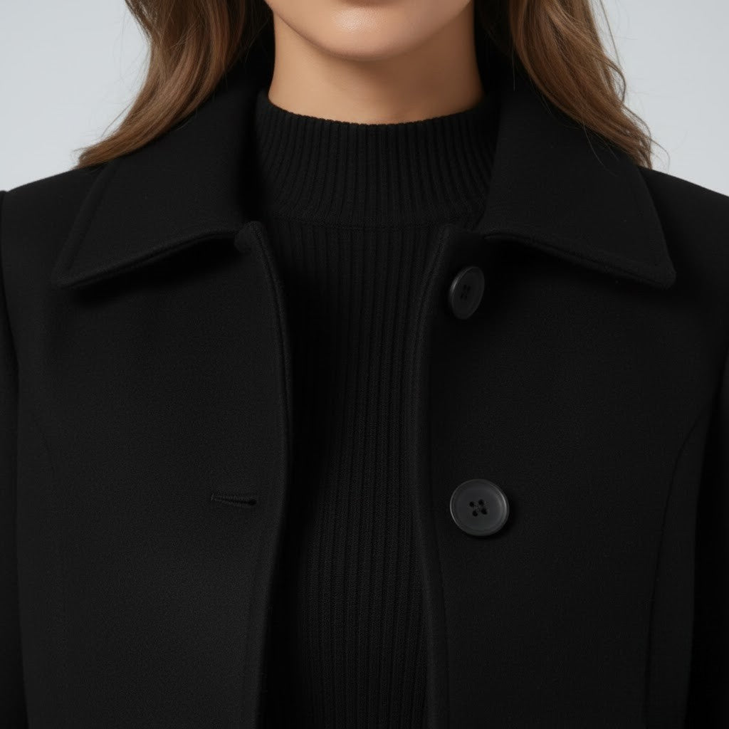 Sylvia - Palton de iarnă cu nasturi